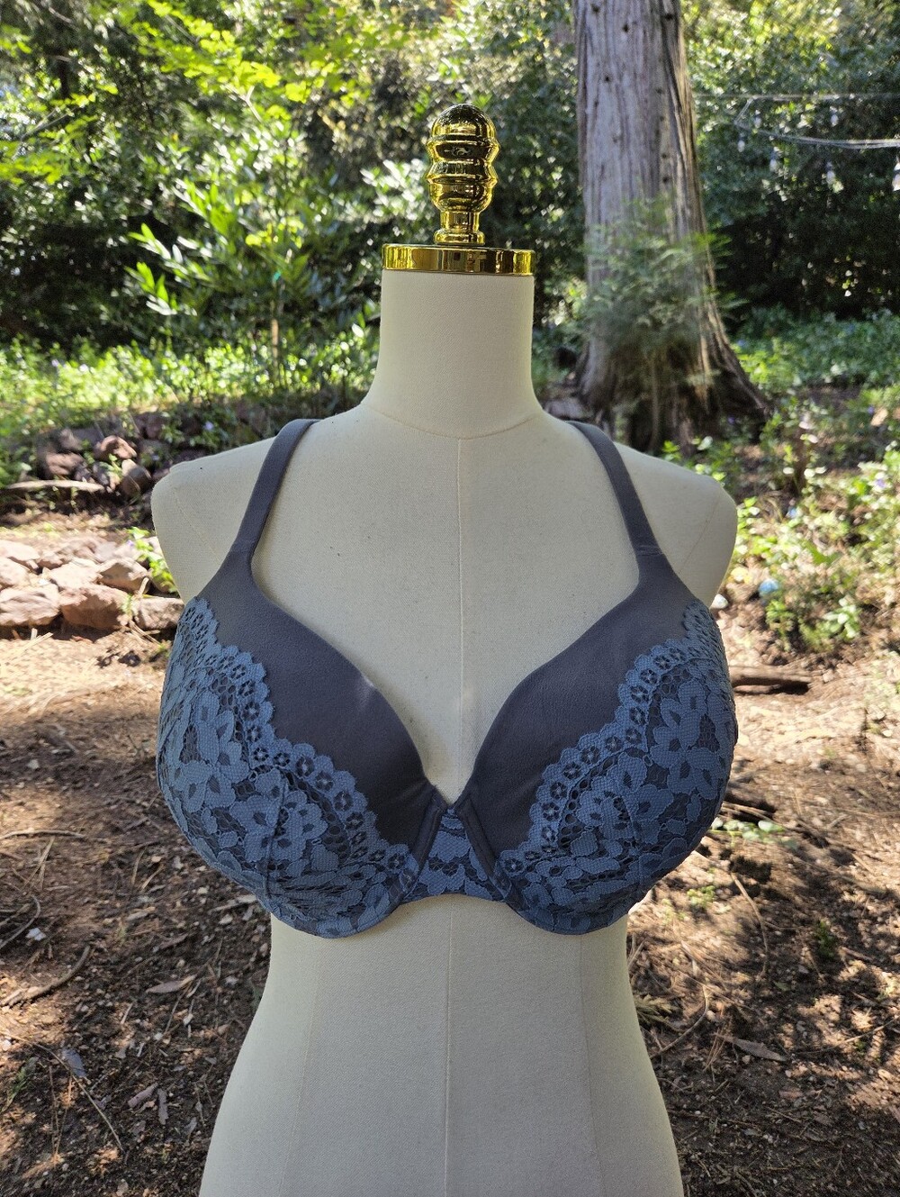 Victorias Secret Blue Lace Body‎ By Victoria Size 38DD Bra